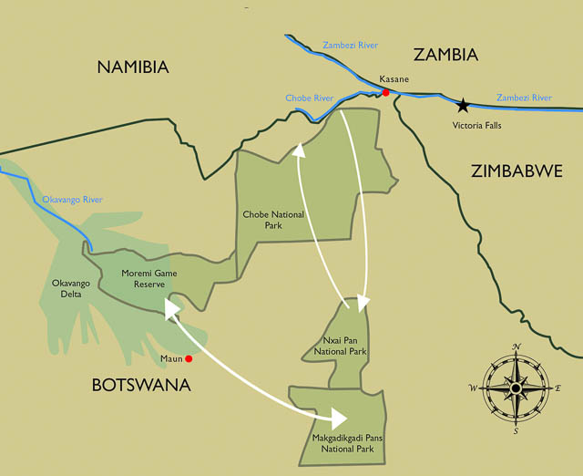 Map of zebra migration