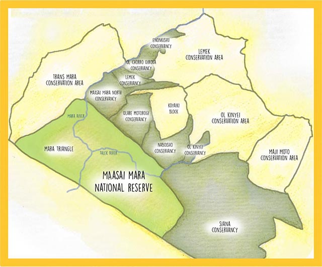 Masai Mara Conservancies Map