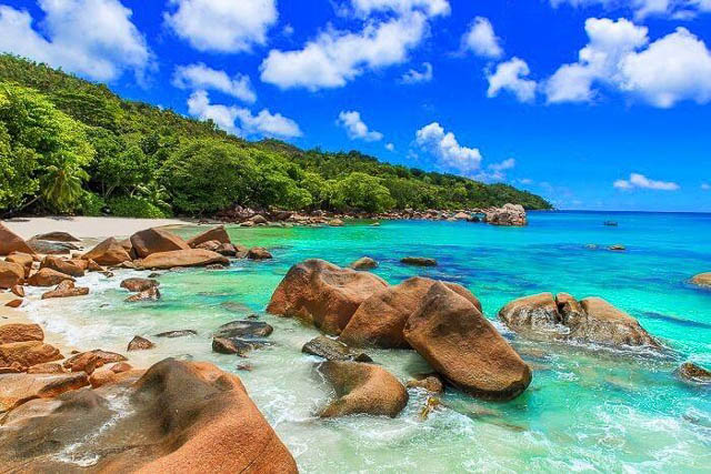 Seychelles Rocky Beach