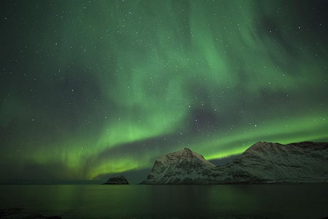 Northern lights at Lofoten