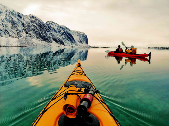 Kayaking in Lofoten