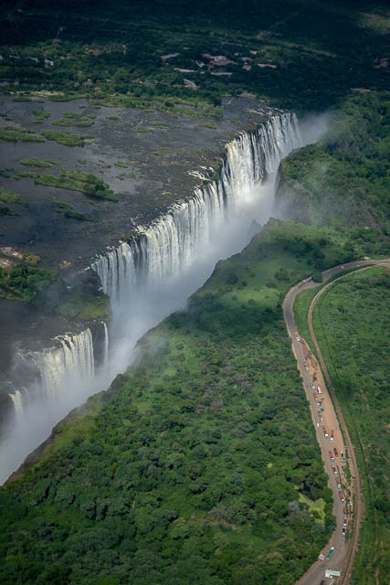 Victoria falls aerial