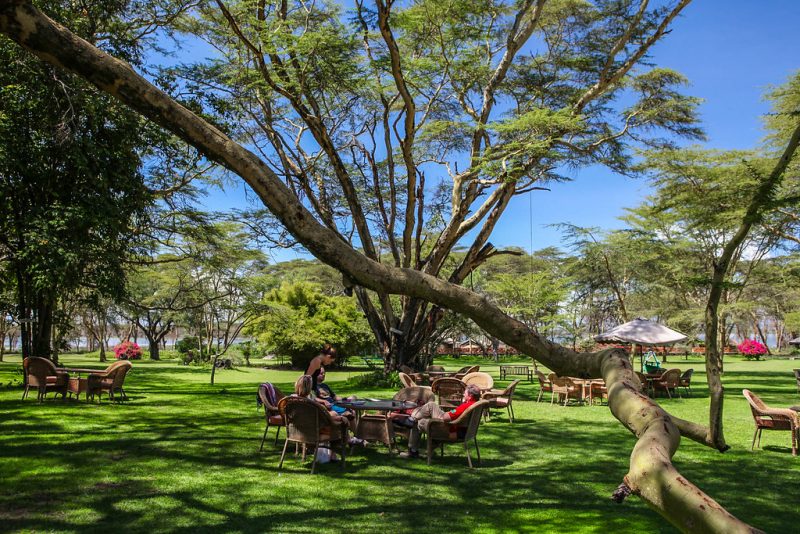 Guests lounging in the Country Club Hotel