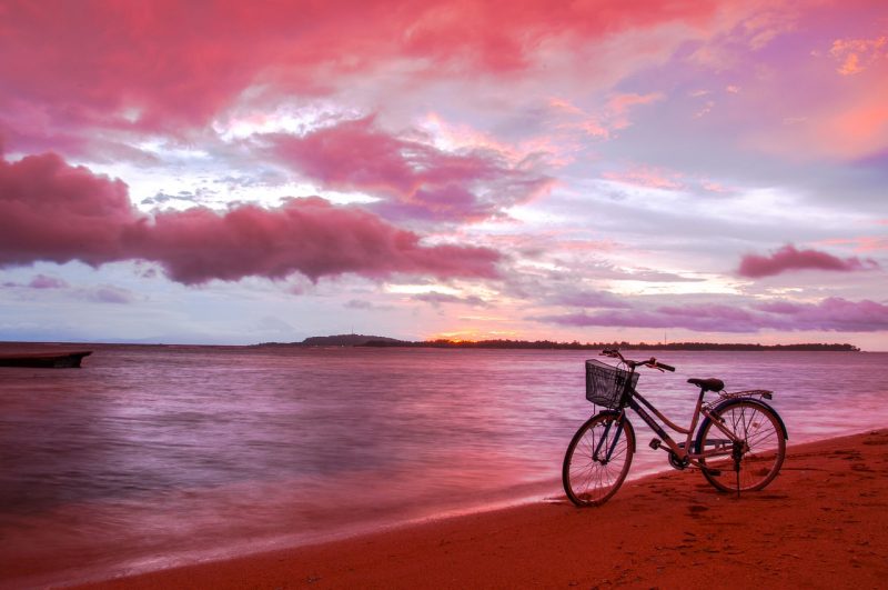 The Pink Beach in Indonesia