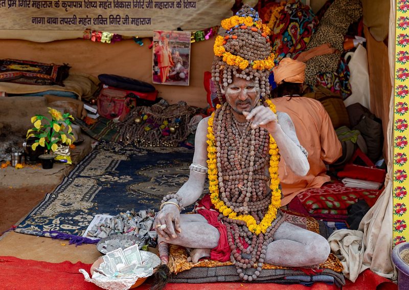 A Sadhu visiting the Kumbh Mela