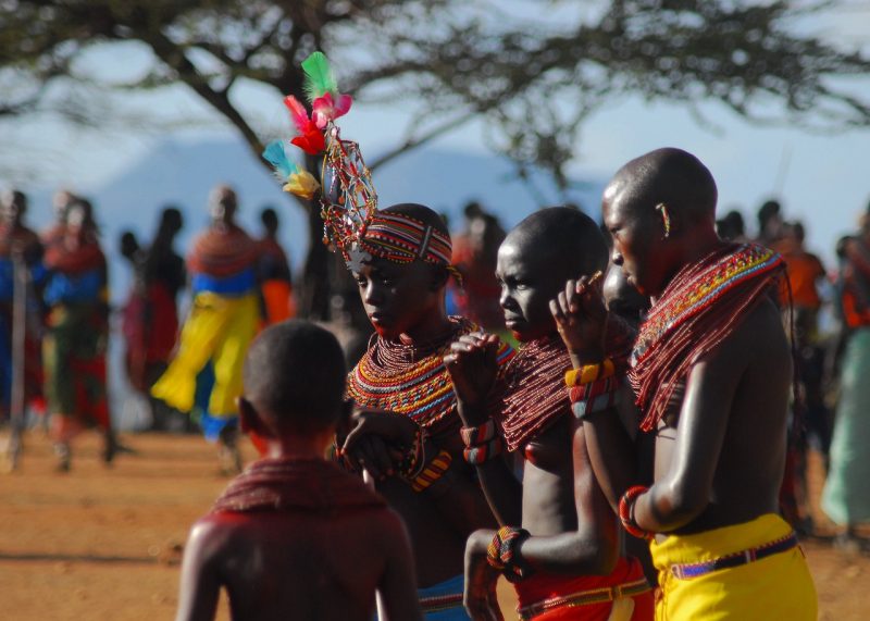 Young boys of the Samburu tribe