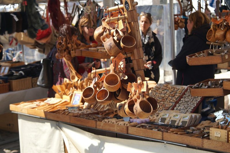 A souvenir shop in Helsinki's Market Square