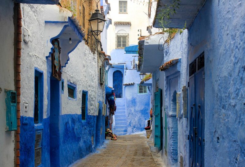 An alleyway in Chefchaouen