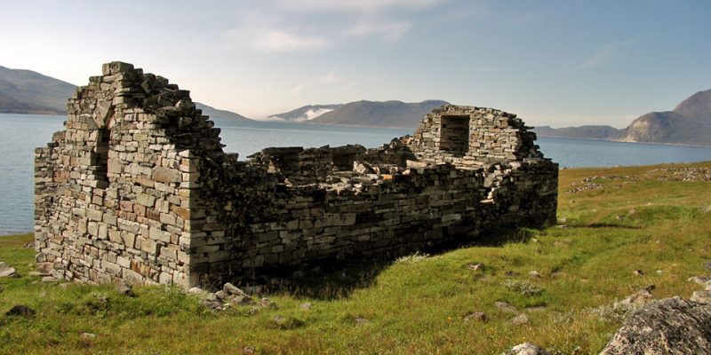 The remains of Hvalsey Fjord Church