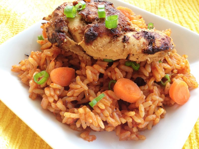 Tanzanian Joloff rice with meat
