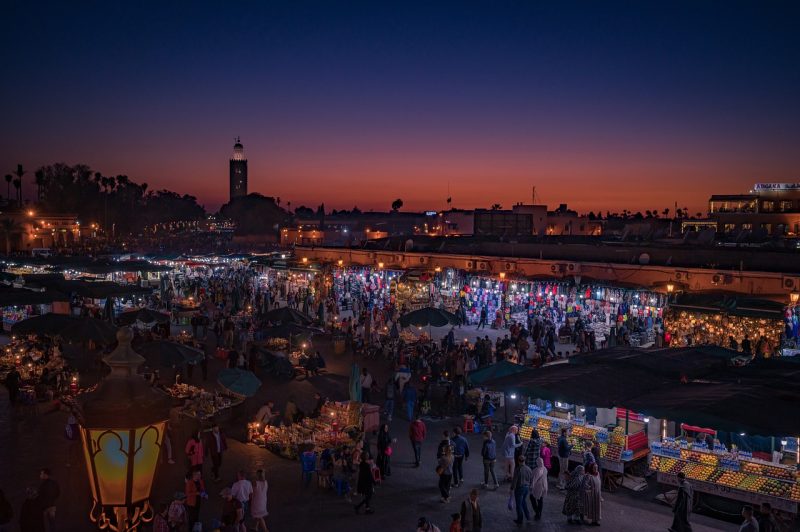 Marrakesh during nighttime