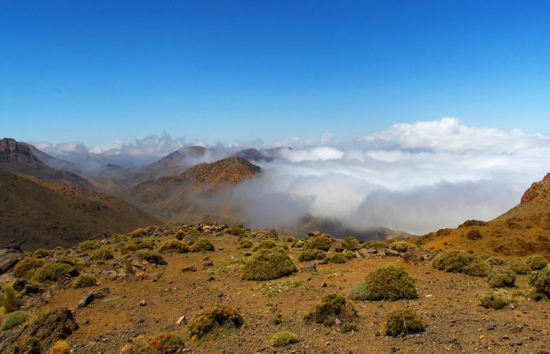 The picturesque landscape of Atlas mountain