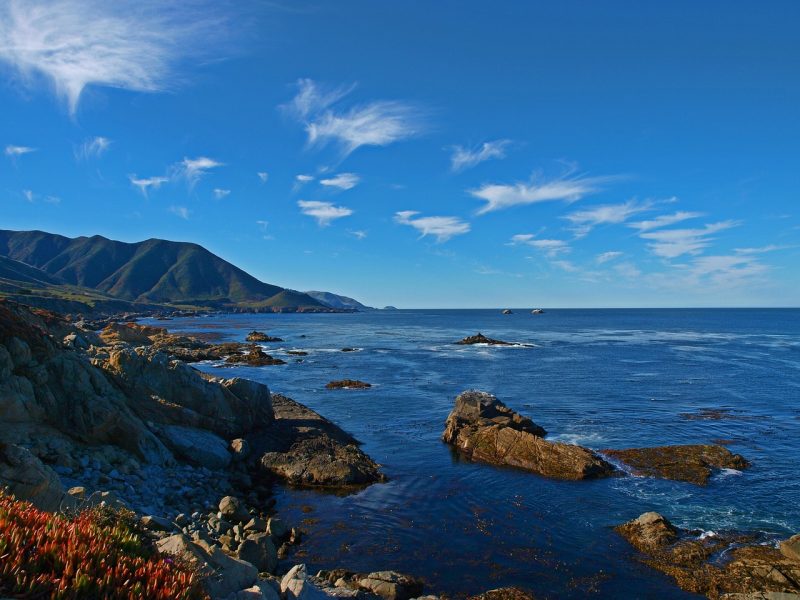 The panoramic views of the Santa Cruz island