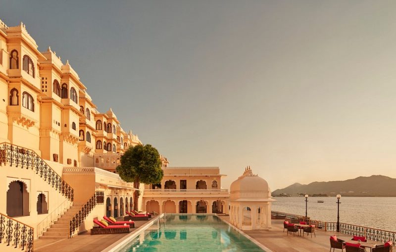 The sun-kissed Taj Fateh Prakash Palace Udaipur