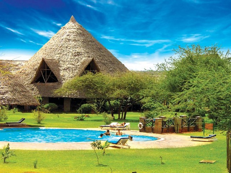 Guests enjoying at Voi Wildlife Lodge