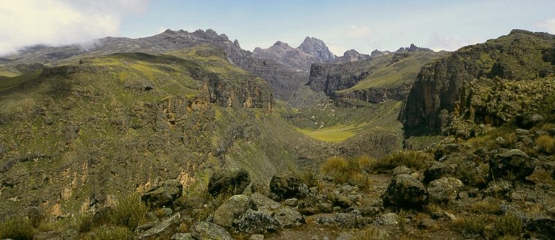 The Gorges Valley seen at Chogoria route