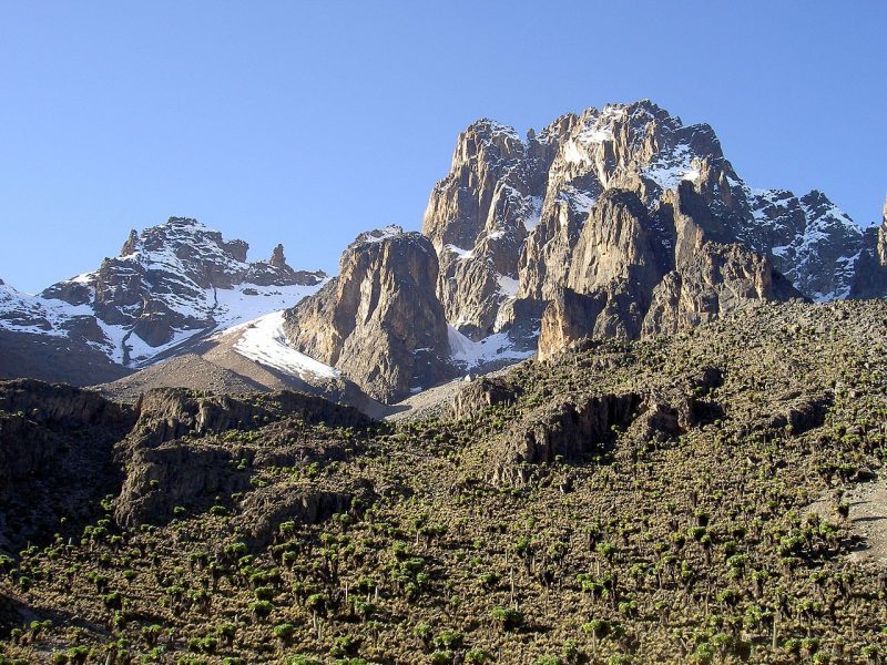 The stunning Mount Kenya