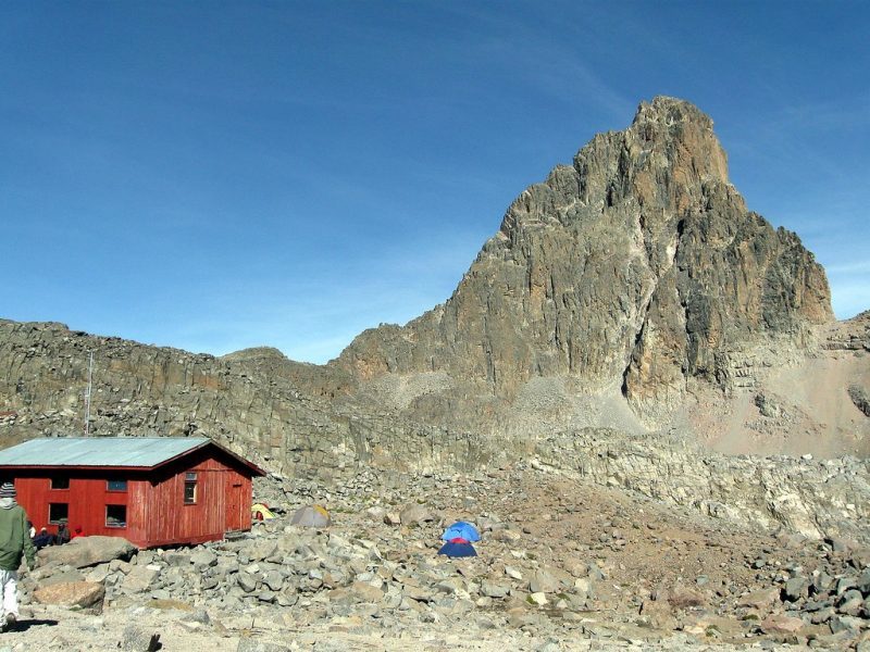 The highest hut on Mount Kenya - Austrian Hut