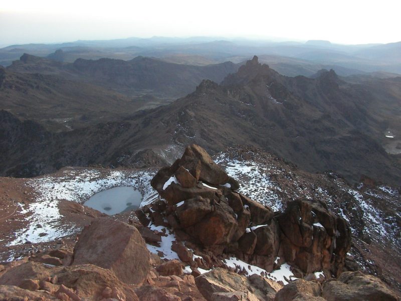 A gorgeous view from Point Lenana