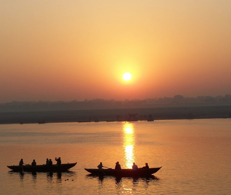 Boat rides in Ganges River
